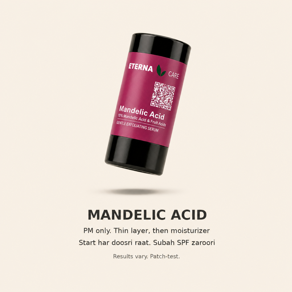 Mandelic Acid how to use — PM only, SPF next morning