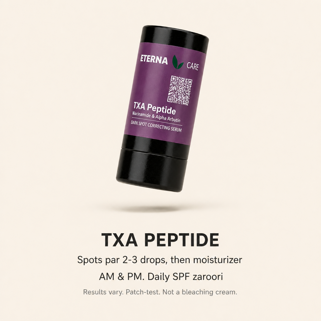 TXA Peptide how to use — spots, daily SPF