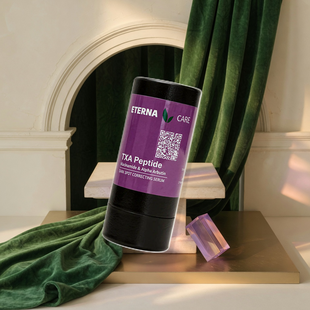 Eterna Care TXA Peptide serum — Independence Month campaign visual